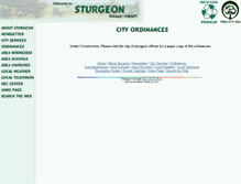 Tablet Screenshot of ordinances.sturgeon-mo.org